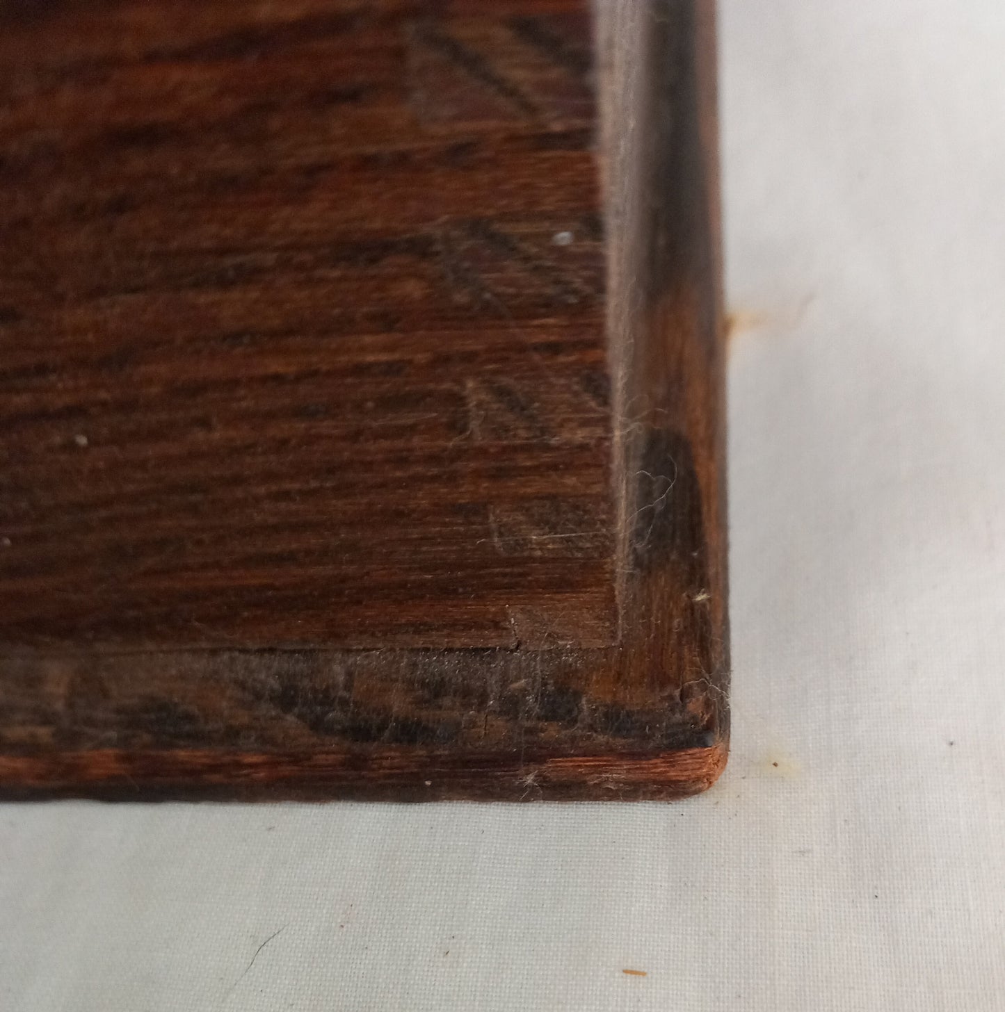 Early 20th century antique wooden desk filing tray