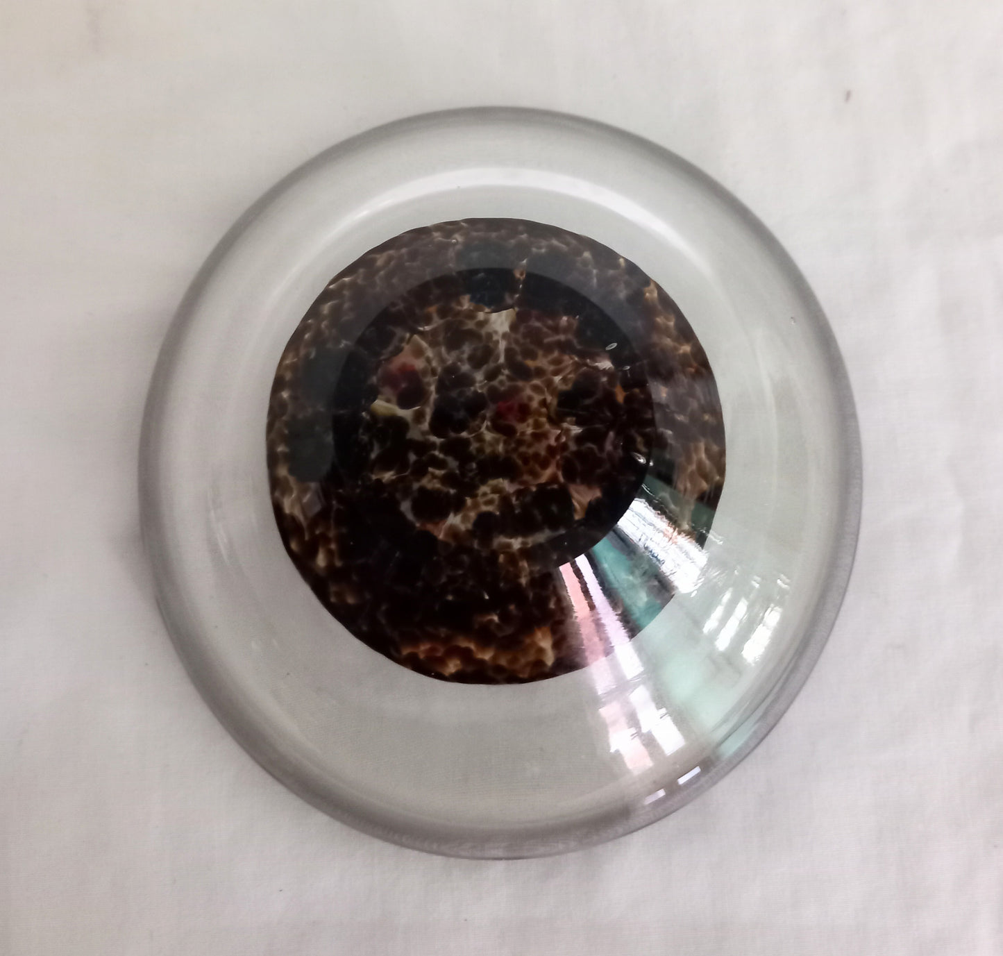 Murano style millefiori cane hand blown glass bowl
