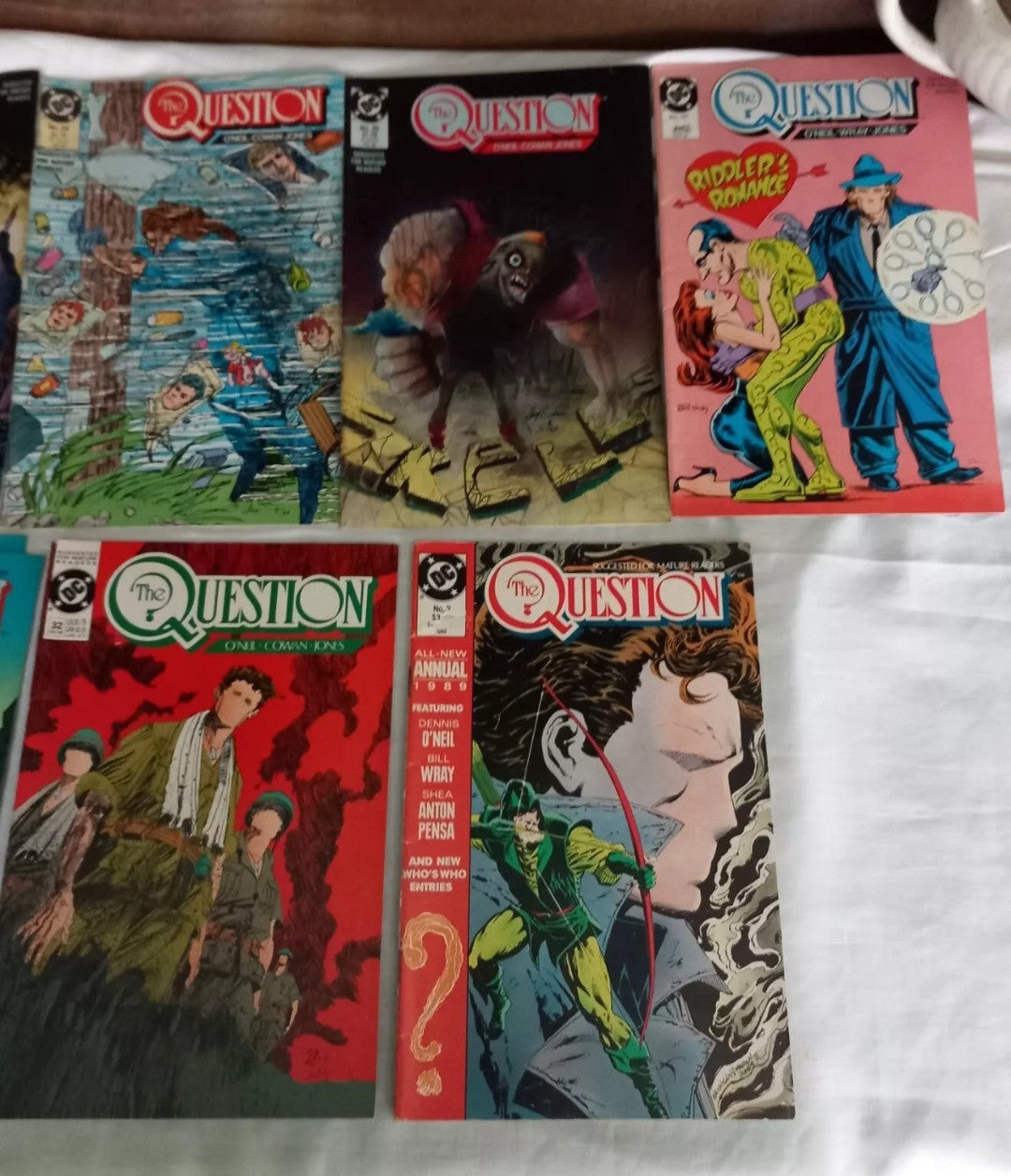 The Question DC Comics 1988 #21 23-26 28 30 32 & Annual 2 1989 job lot