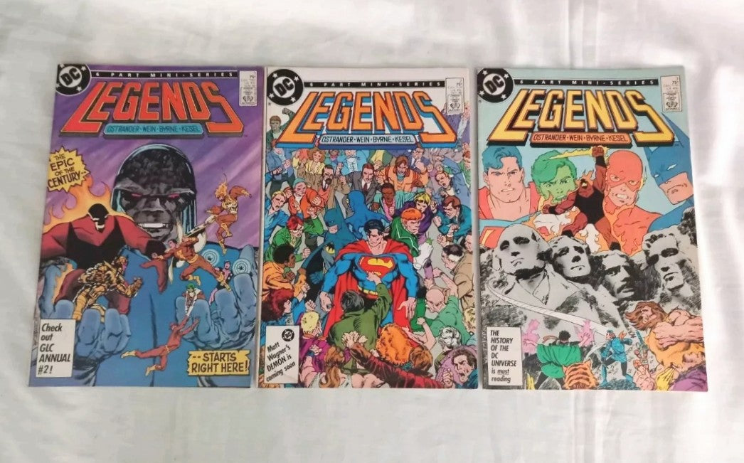 Legends #1 2 & 3 DC Comics 1986