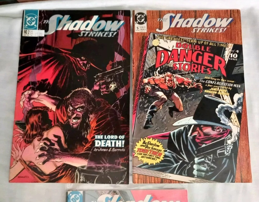 The Shadow Strikes DC Comics 1989 #2 4 & Annual 1989 comic lot