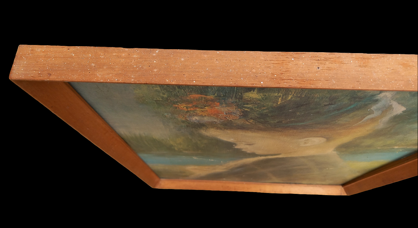 Framed Vintage Print 'Precious' By Gentilini 5332 Mid Century Wooden Frame 25"