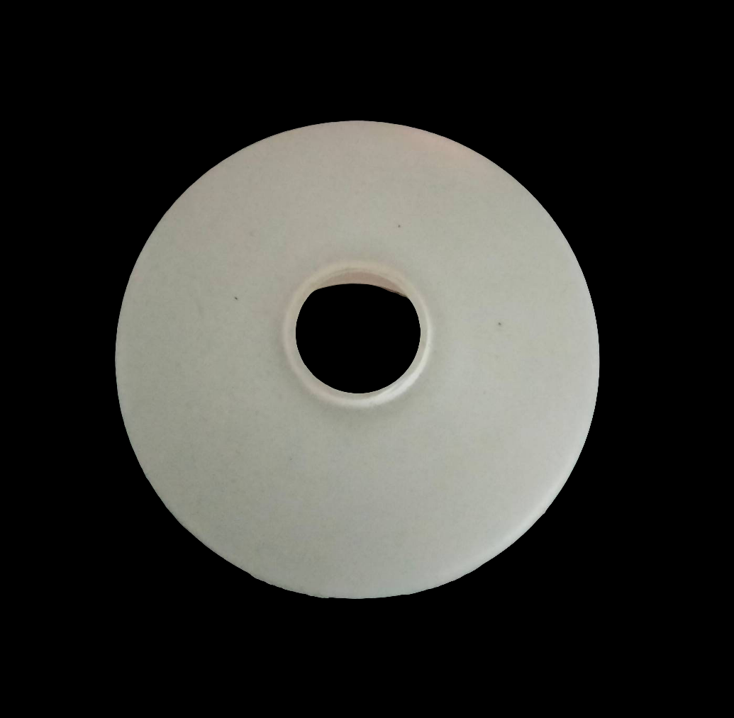 1950s white textured glass pendant light shade 4.75"