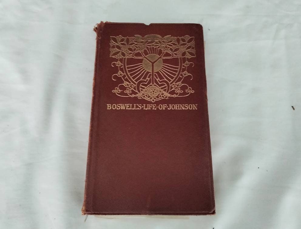Antique Book Boswell's Life of Johnson Volume II c1900