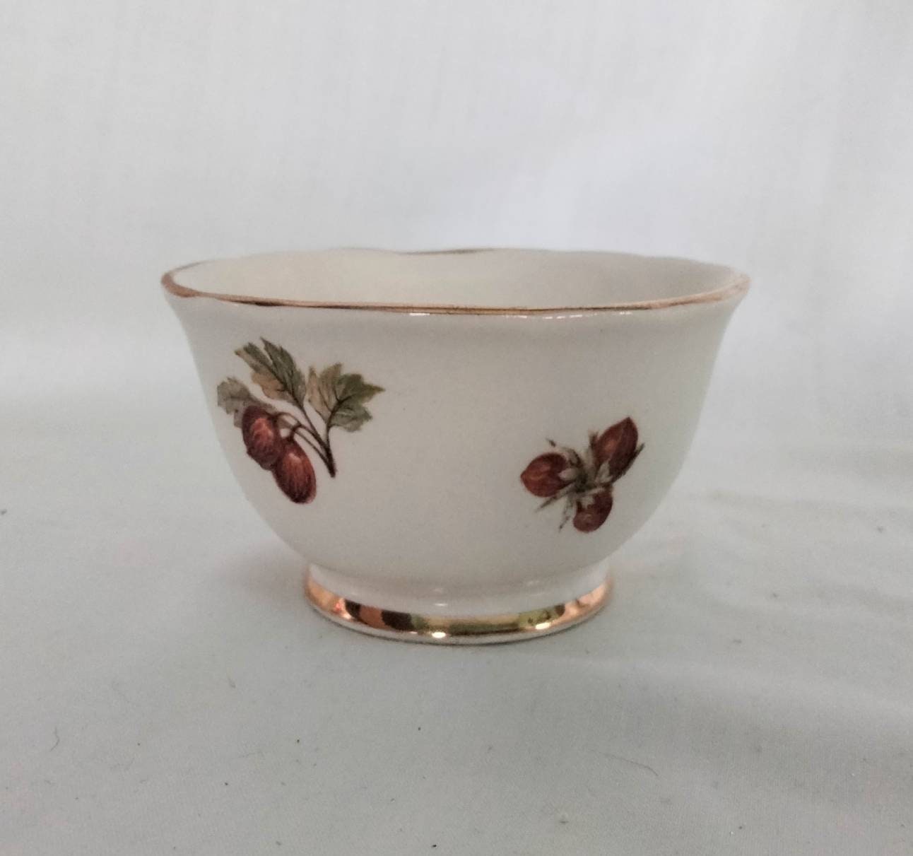Crown Devon Fruit & Nut Pattern Sugar Bowl