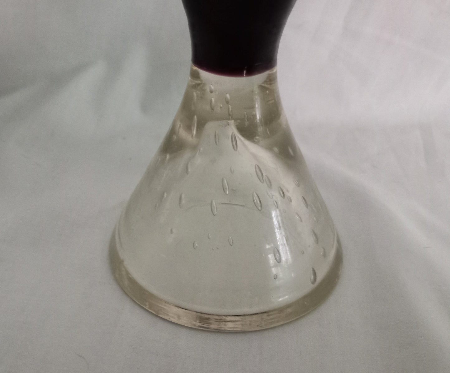 Mid Century Scandinavian Aseda Purple glass vase