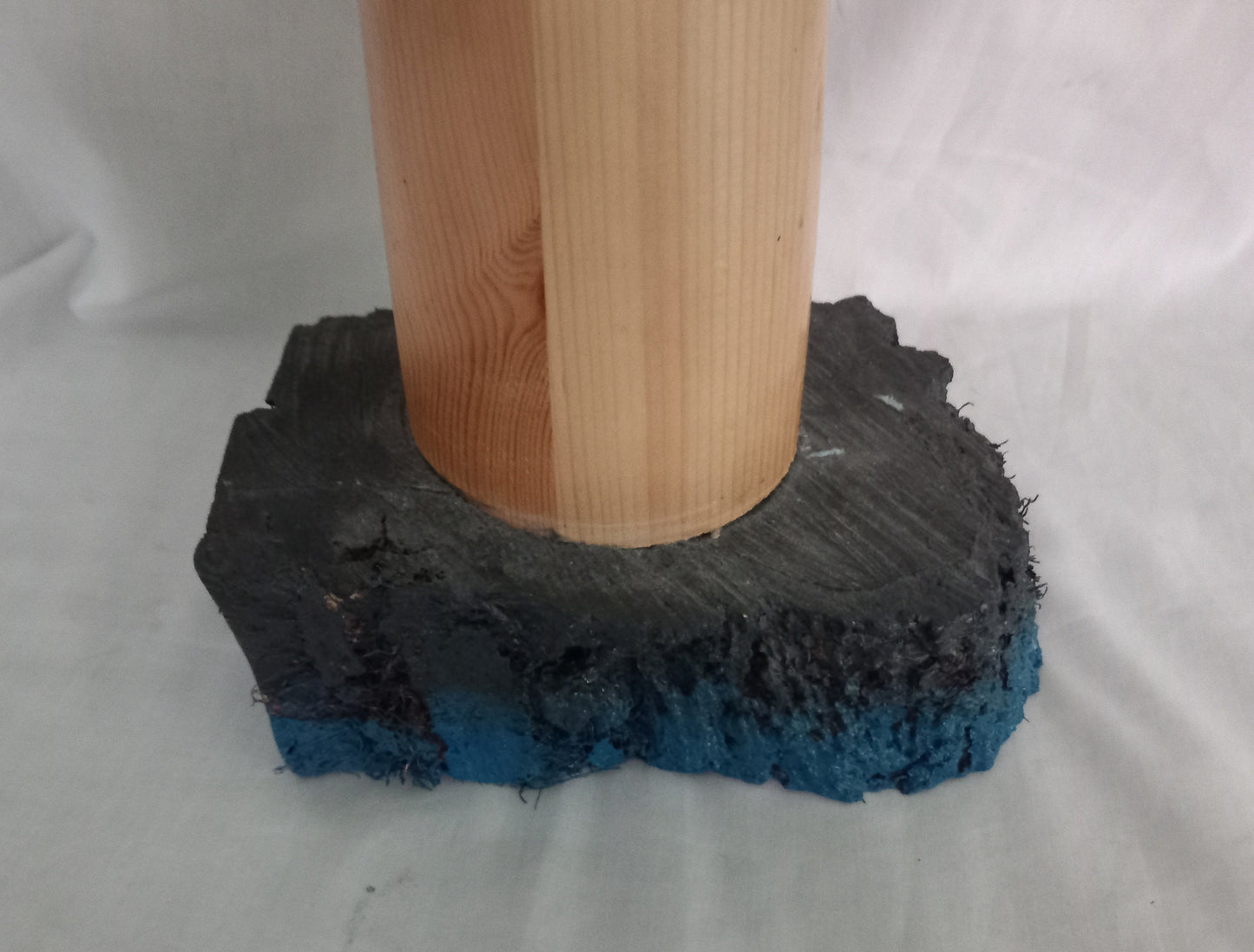 Hand Made Real Wood Lighthouse Accent Lamp