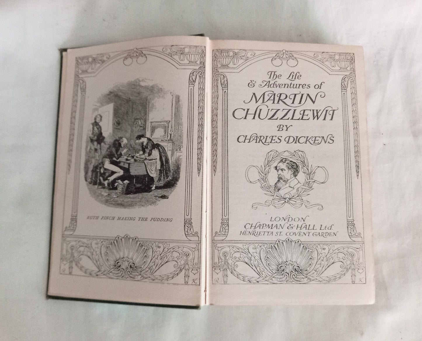 Vintage Book Martin Chuzzlewit By Charles Dickens 1907 Chapman & Hall First Edition