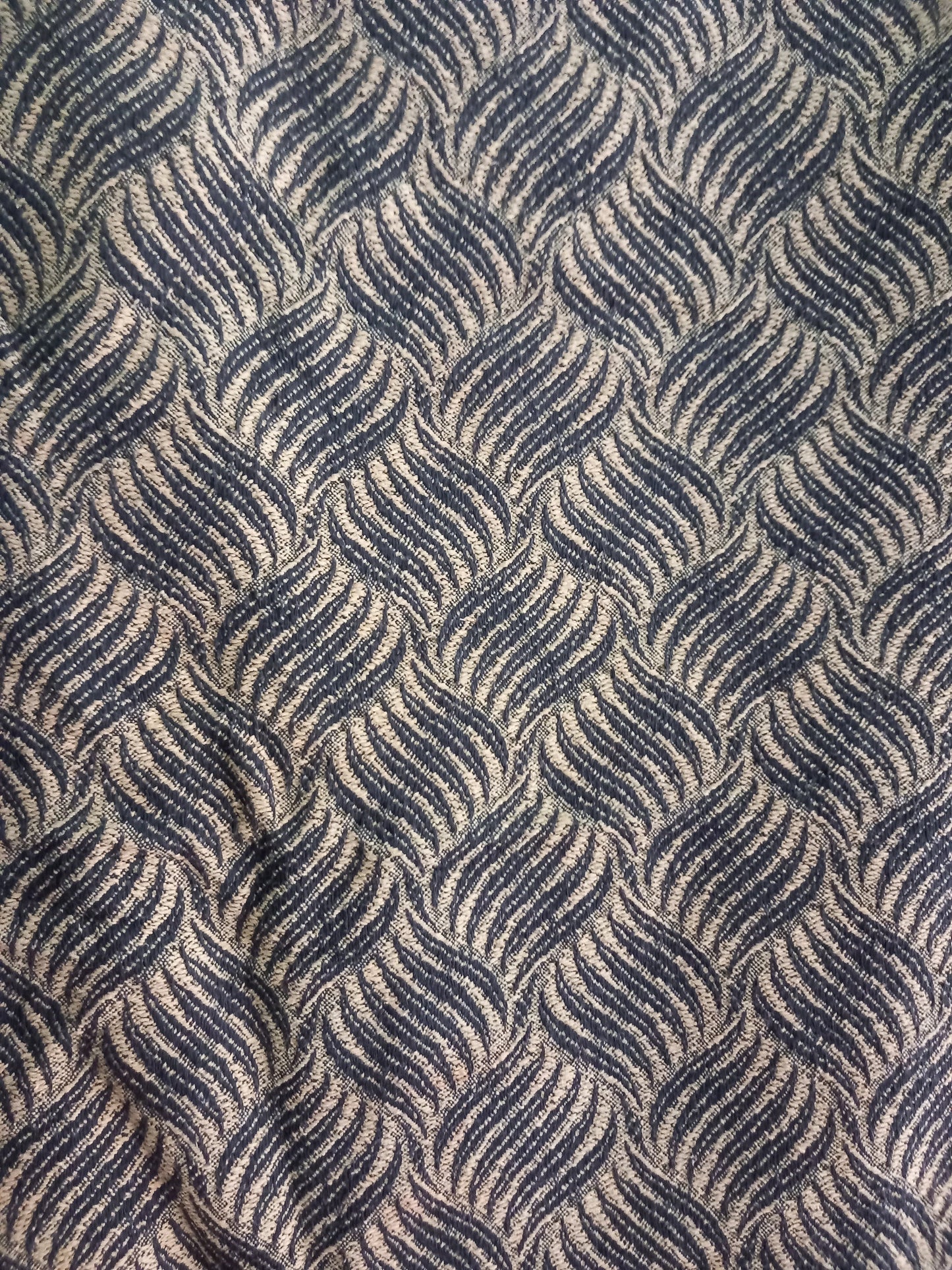 1960s single black and yellow curtain 50" long