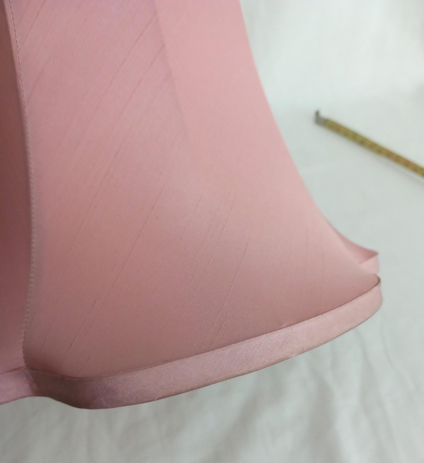1980s Pink Flower Shaped Fabric Lampshade 9.75"