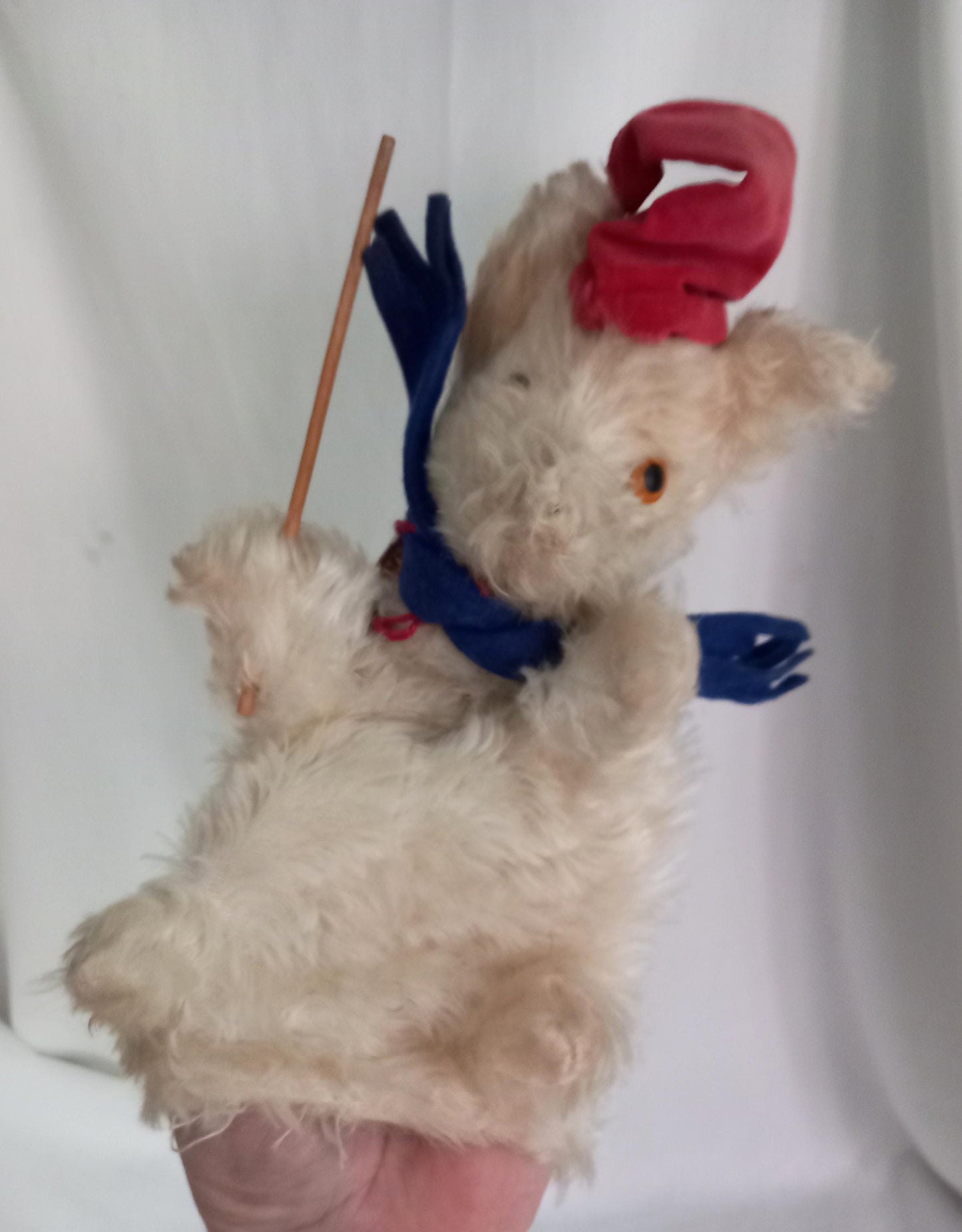 C1950s Pedigree Pets Plush Teacher Bear Hand Puppet
