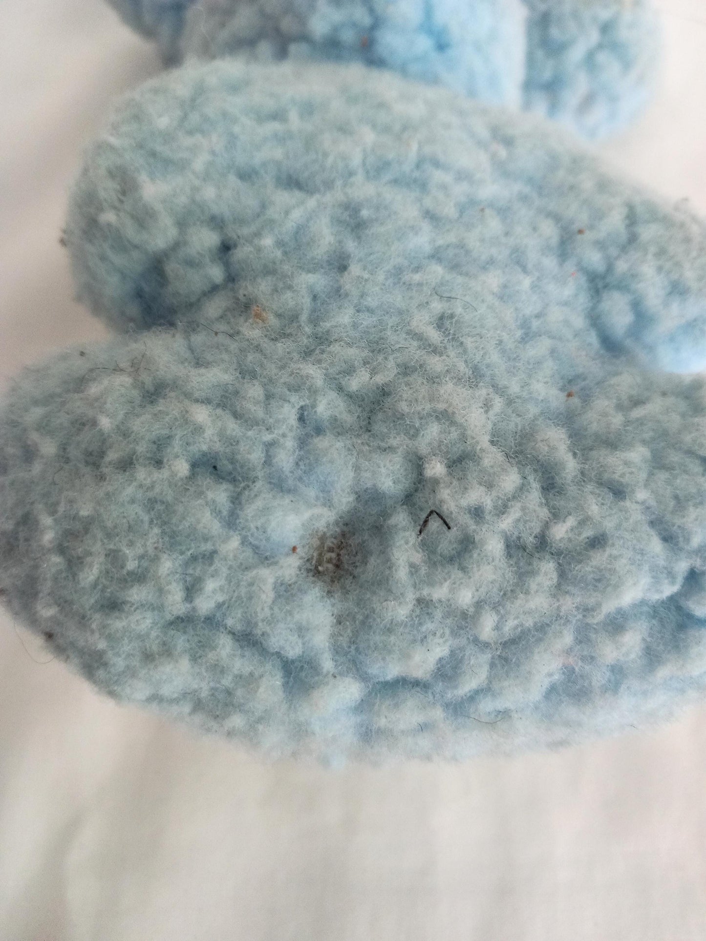 Hand made c1960s blue teddy bear stuffed toy