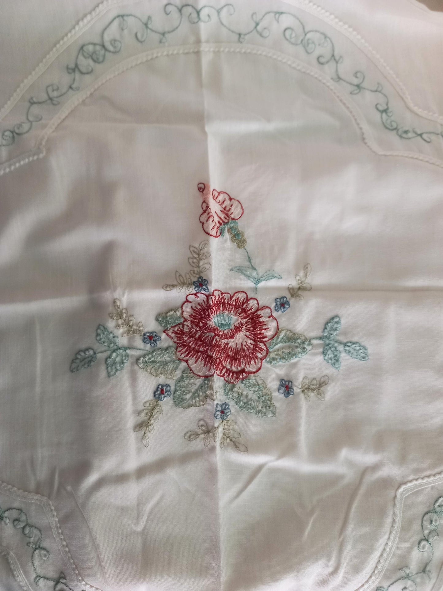 1980s Dunelm Luxury embroidered single duvet cover set, new in packet