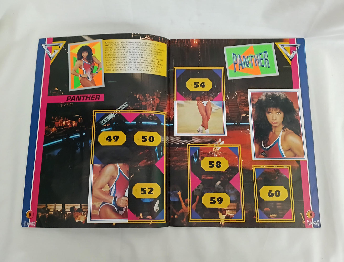 Merlin 1993 Gladiators Sticker Album, 17 trading cards & Fact File 1992
