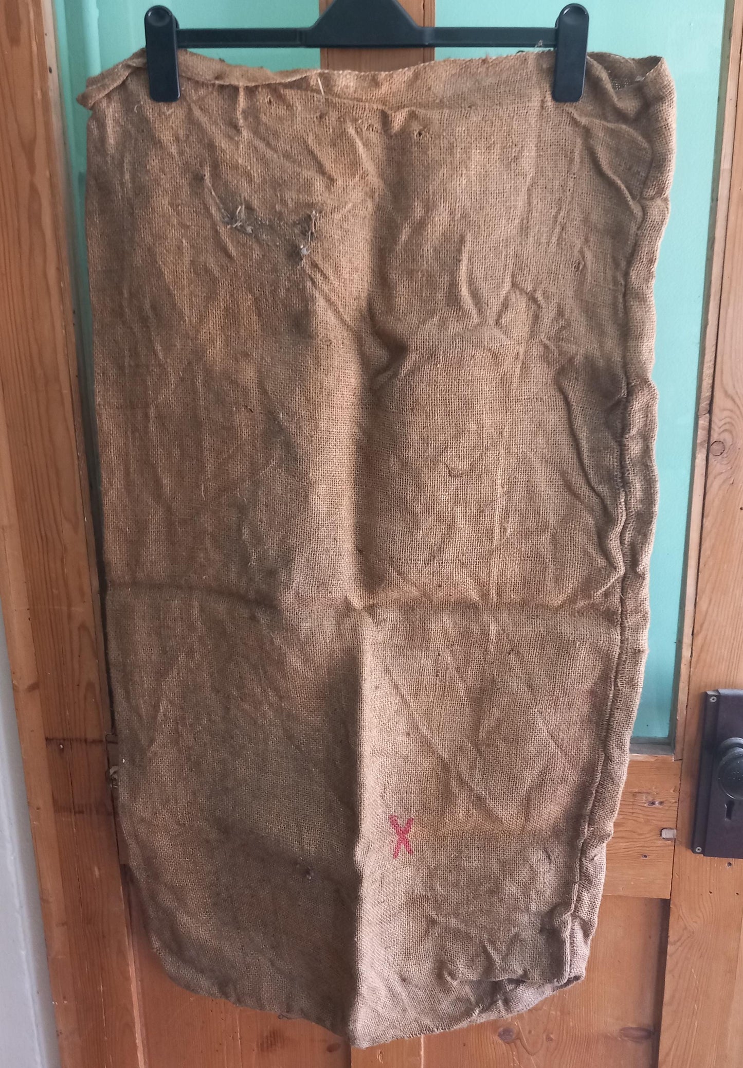 3 vintage hessian sacks, Basic Seed Potatoes & Maris Piper