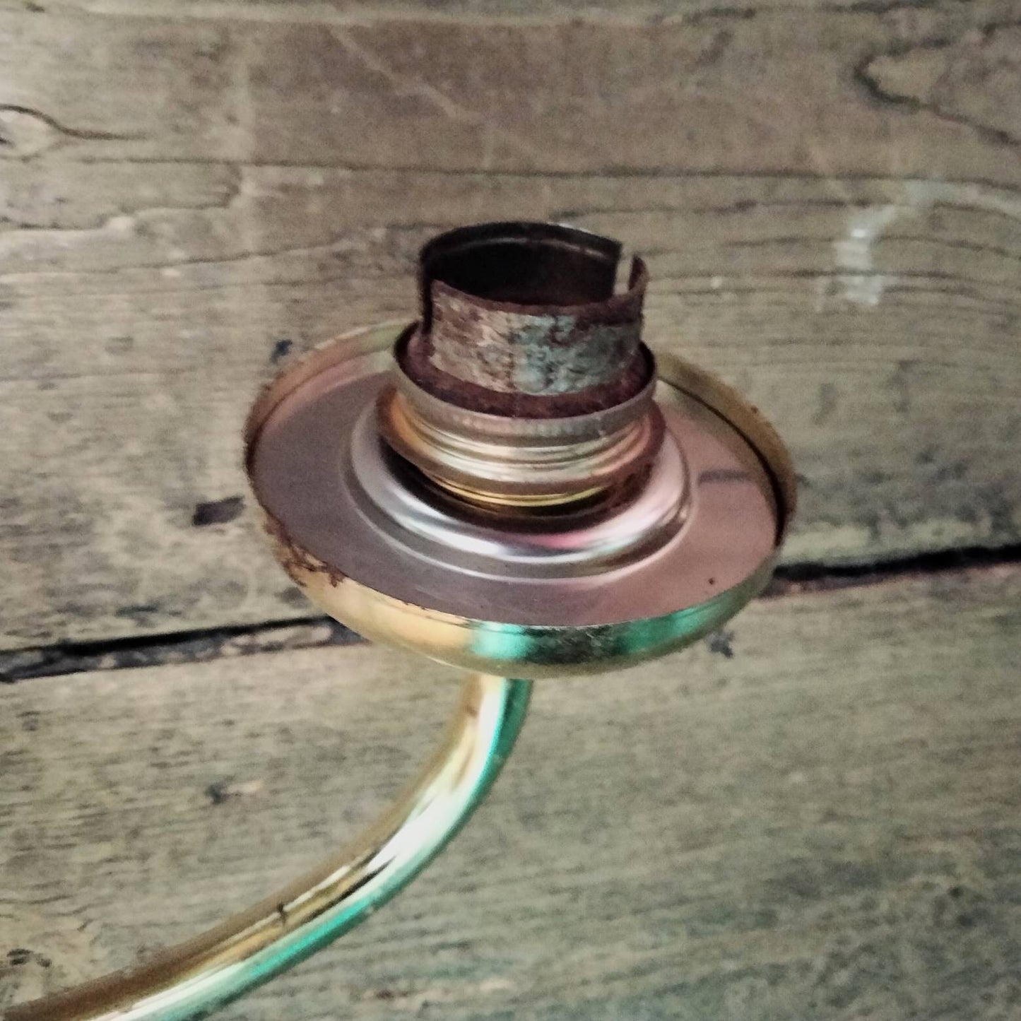 Late 20th Century Vogue Gold Brass 3 Arm Ceiling Light Chandelier
