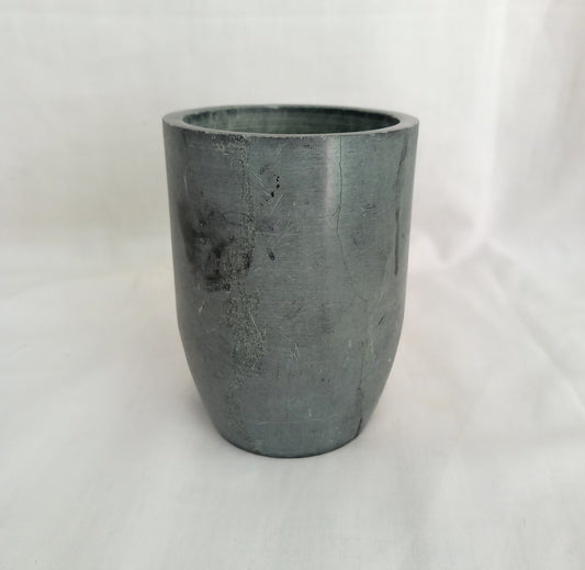 Hand Made Grey Polished Slate Stone Vase