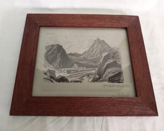 Framed C1920s Print 'Among The Arran Hills' By D Y Cameron