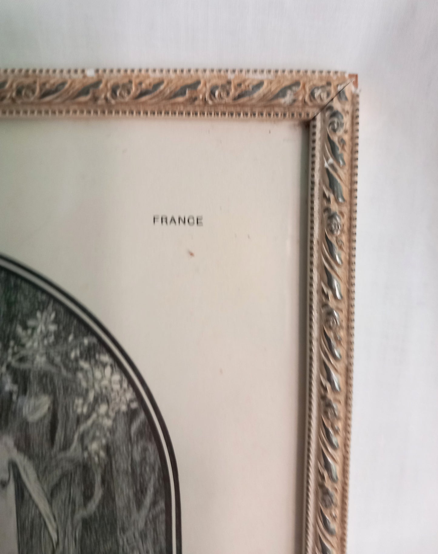 Framed Edwardian Print Of A Drawing By Adolph Giraldon Fairy And Fountain