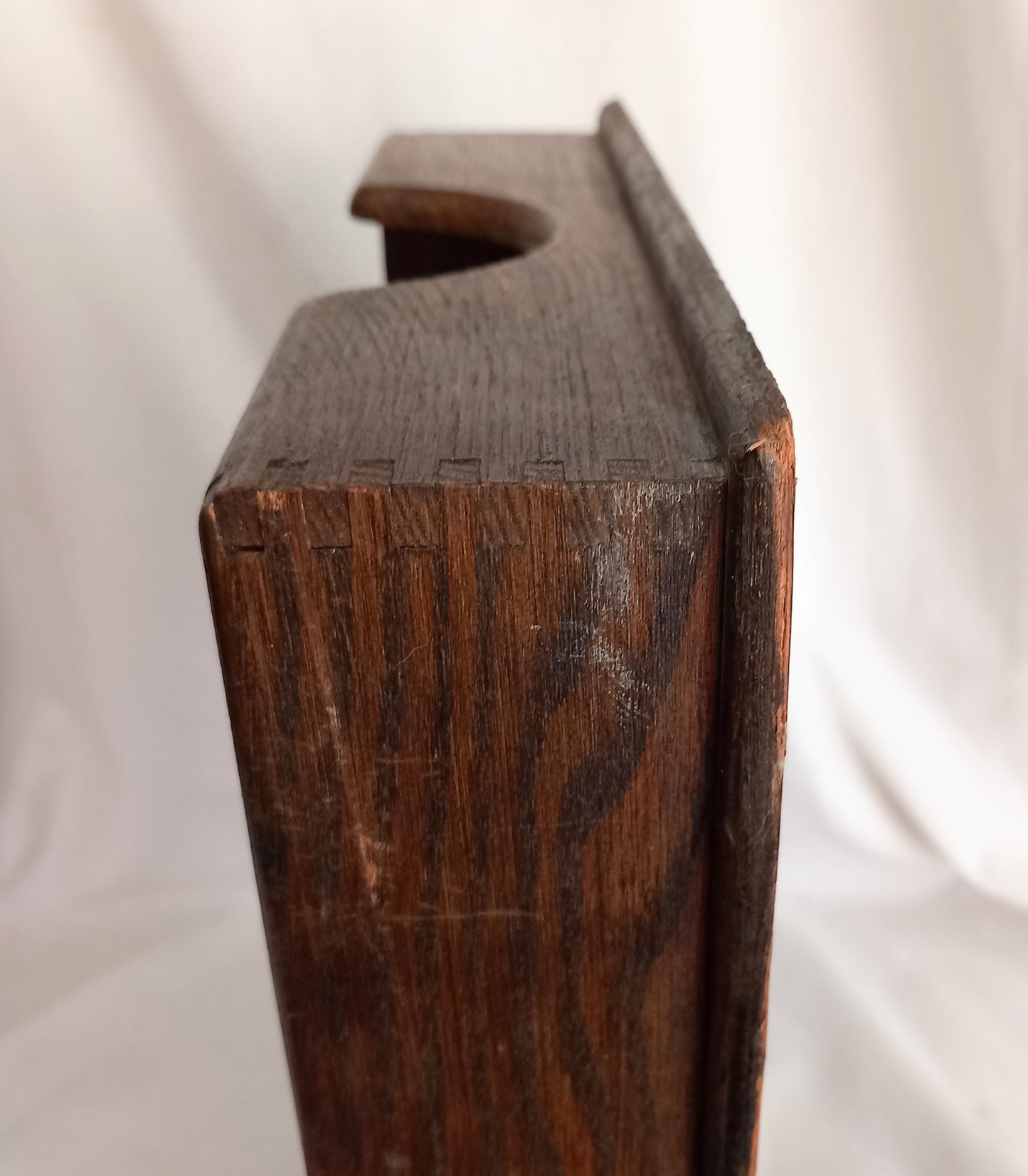 Early 20th century antique wooden desk filing tray
