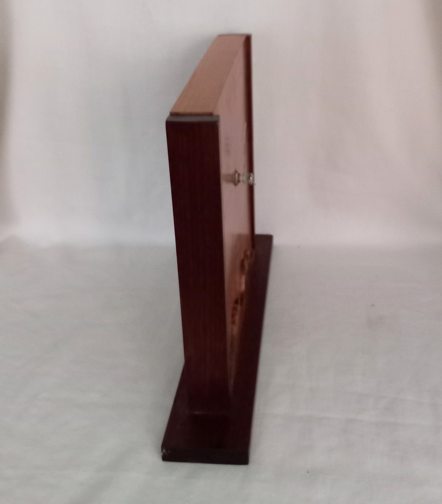 Mid Century two tone Real Wood Clock 12.5"
