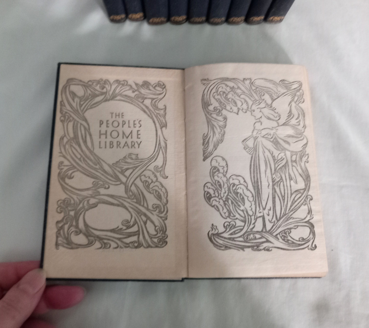The People's Home Library vintage 10 book classic novel set
