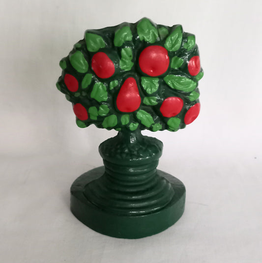 1990s cast iron apple tree door stop