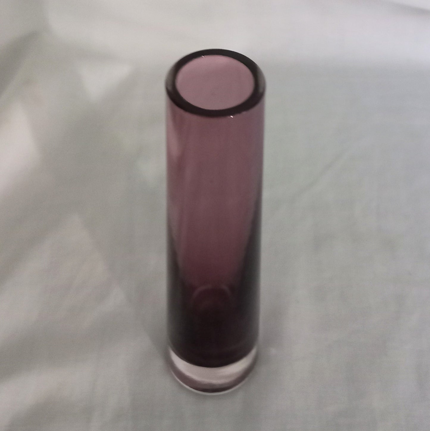 Whitefriars #9655 aubergine purple glass chimney vase