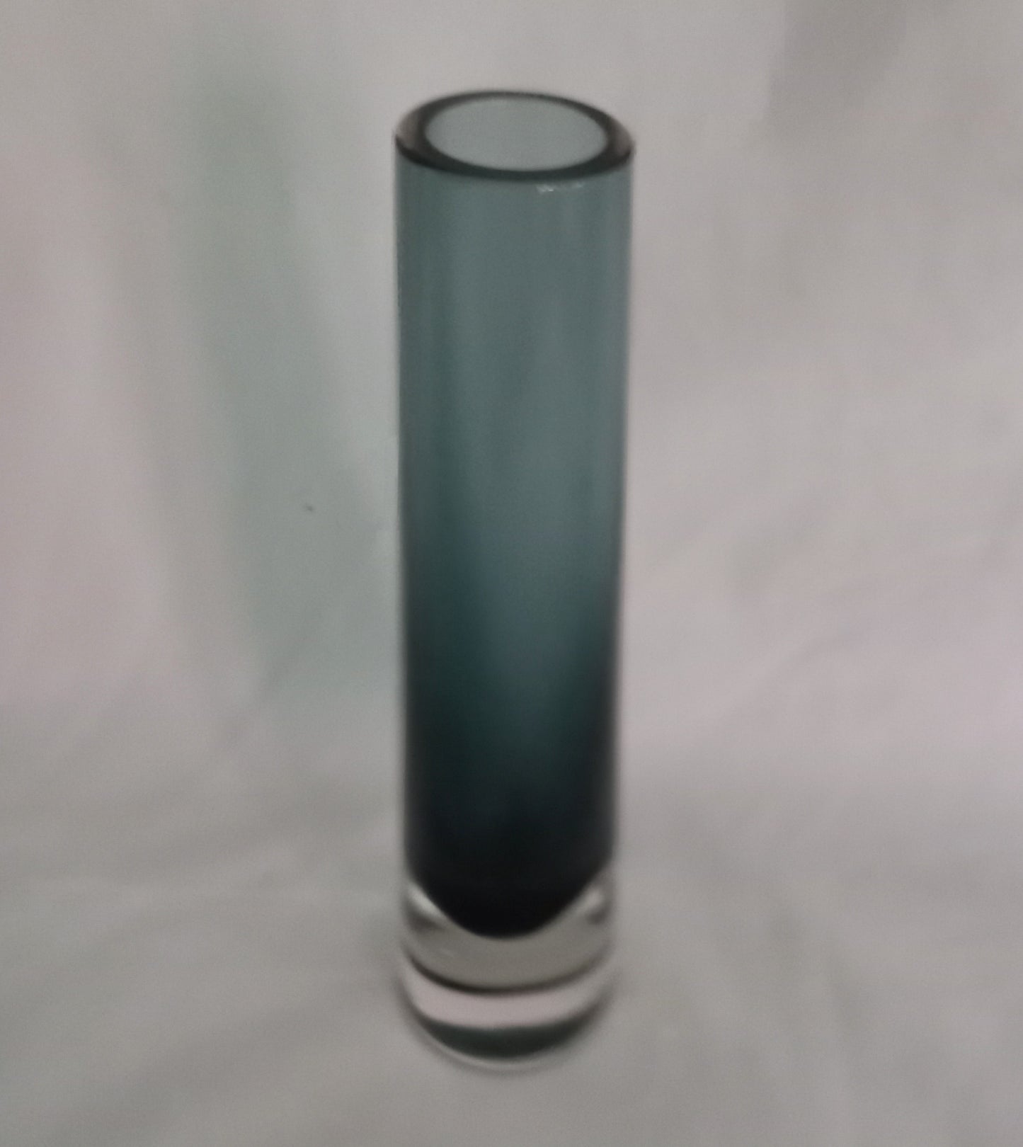 Vintage Whitefriars 9655 Indigo Glass Chimney Vase 6.75" Rare Colour