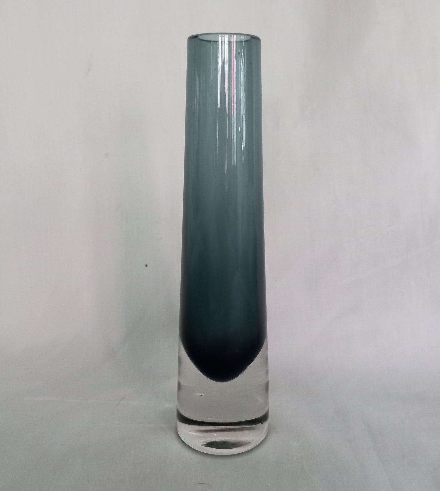 Vintage Whitefriars 9655 Indigo Glass Chimney Vase 6.75" Rare Colour