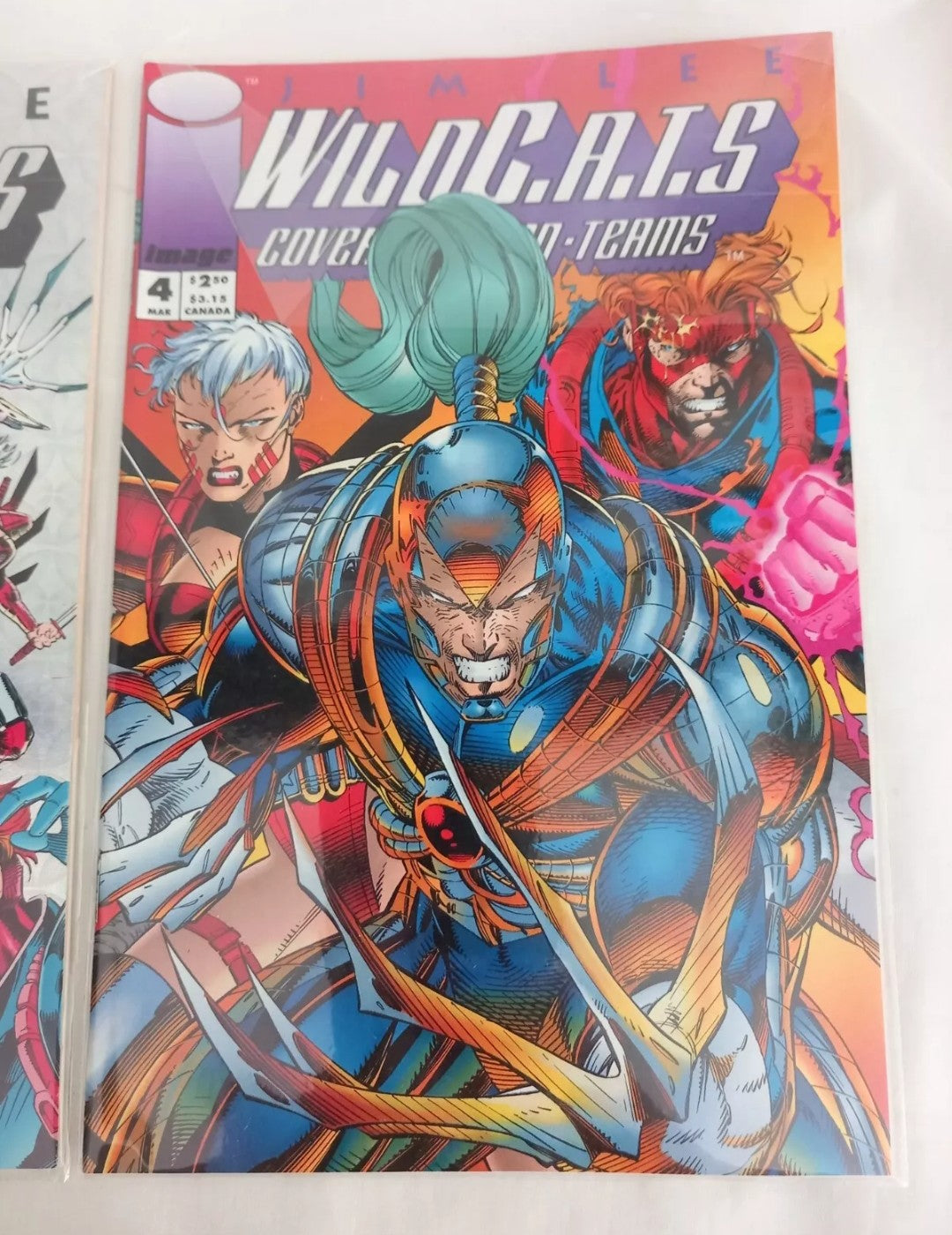 Image Comics Wildcats #1 2 & 4 first issue & holofoil cover 1992 first printing