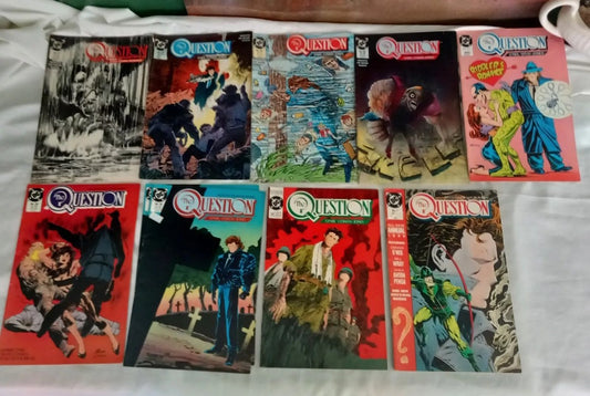 The Question DC Comics 1988 #21 23-26 28 30 32 & Annual 2 1989 job lot