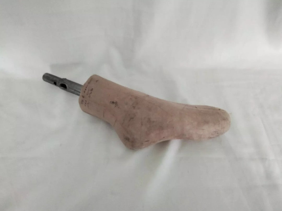Vintage bespoke OOAK shoemaker's last curiosity oddity collectors piece