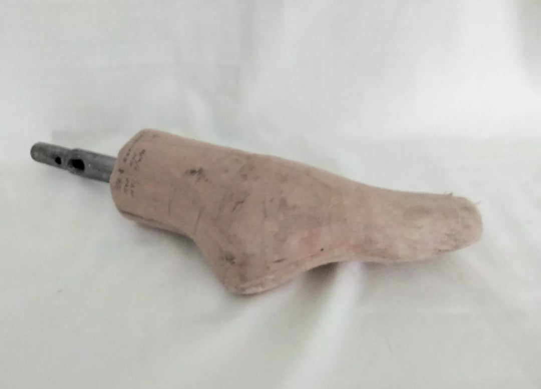 Vintage bespoke OOAK shoemaker's last curiosity oddity collectors piece