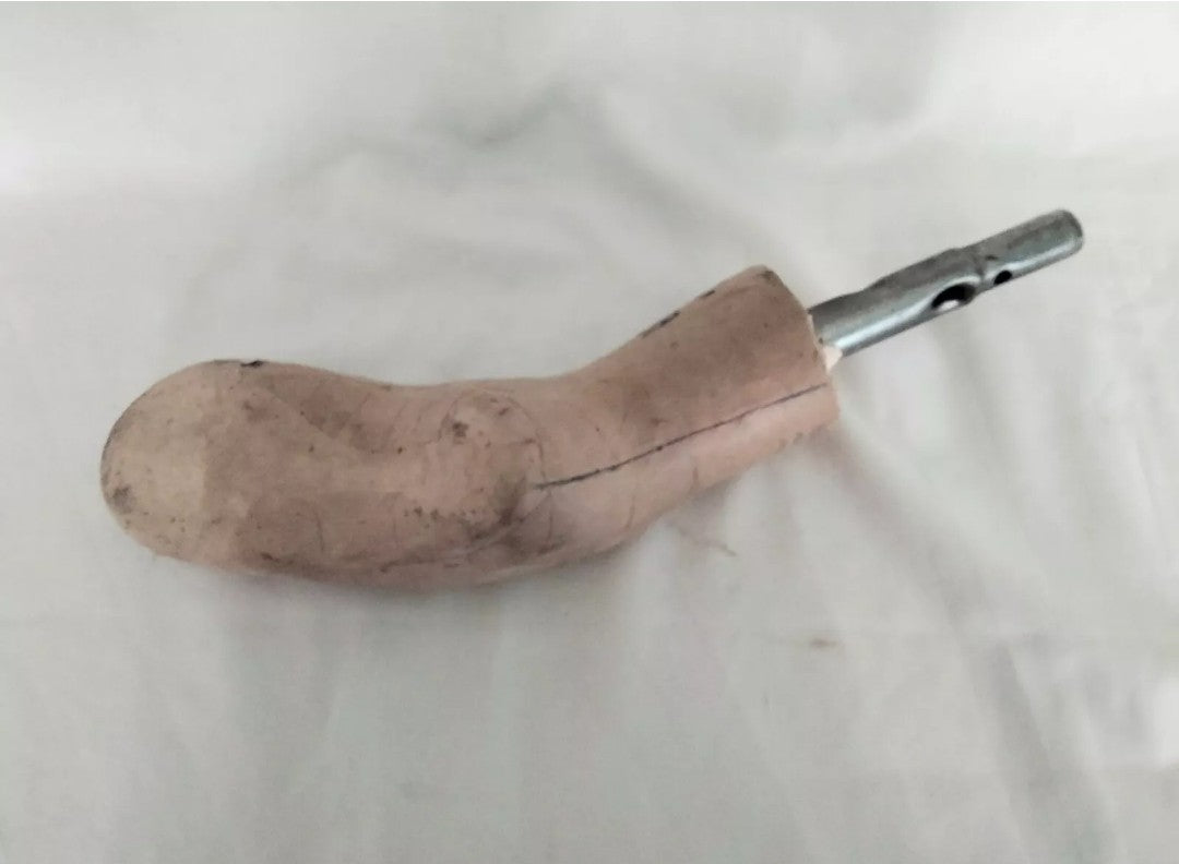 Vintage bespoke OOAK shoemaker's last curiosity oddity collectors piece