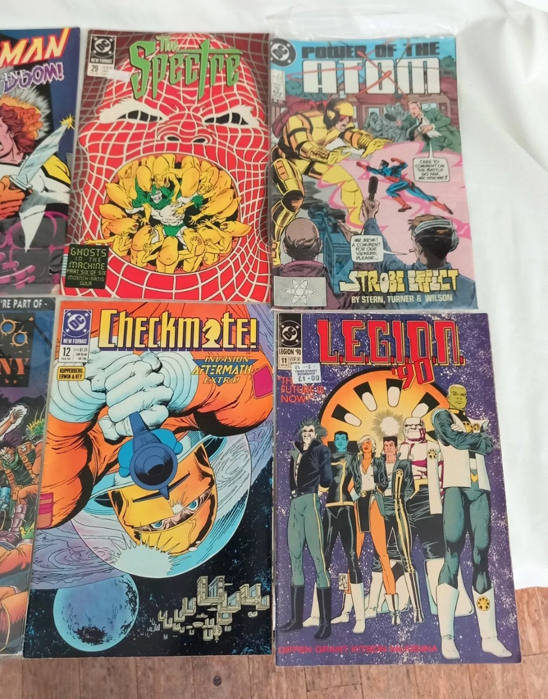 DC Copper Age 9 comic mixed lot Spectre Arion Starman Atom Legion 90 c1990