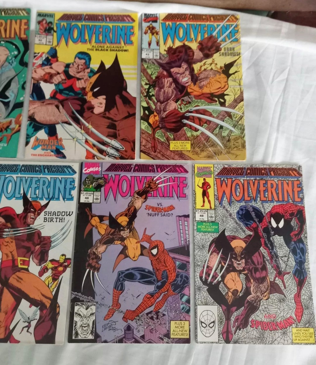 Marvel Comics Presents Wolverine 1989 comic lot #41 42 43 44 45 48 49