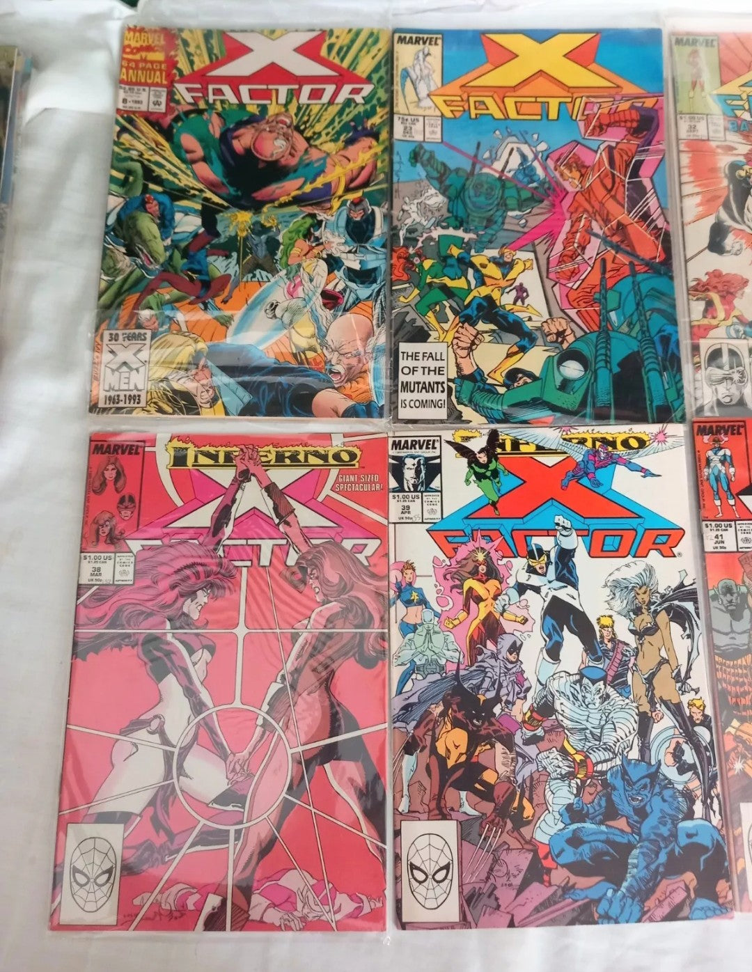 X Factor Marvel Comics 1990-3 #8 23 32 36-39 41-42 51 53-55 57 comic lot