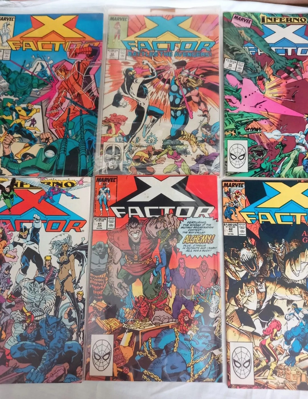 X Factor Marvel Comics 1990-3 #8 23 32 36-39 41-42 51 53-55 57 comic lot
