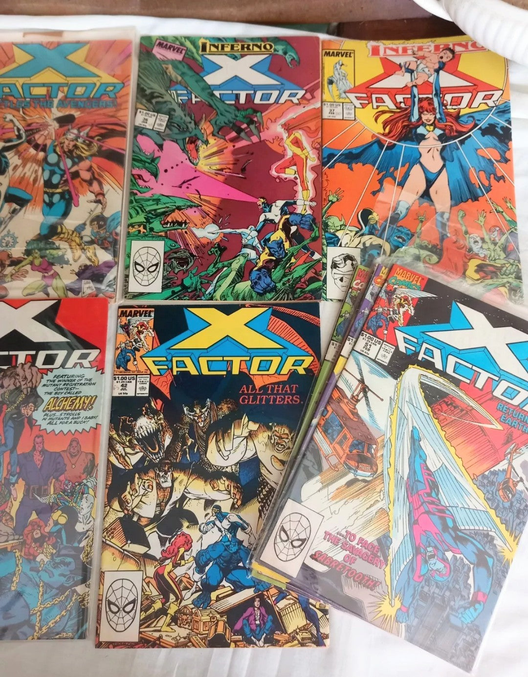 X Factor Marvel Comics 1990-3 #8 23 32 36-39 41-42 51 53-55 57 comic lot