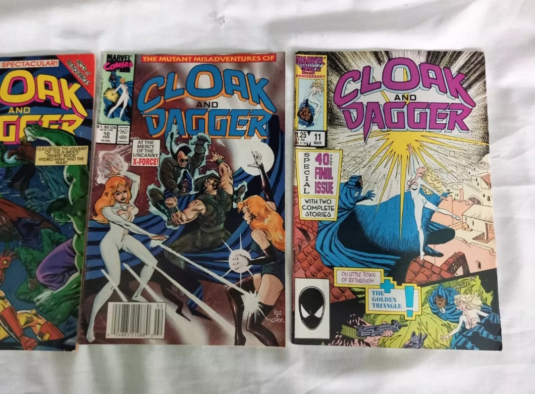 Cloak And Dagger Marvel Comics 1989 #8 9 10 11 comic lot