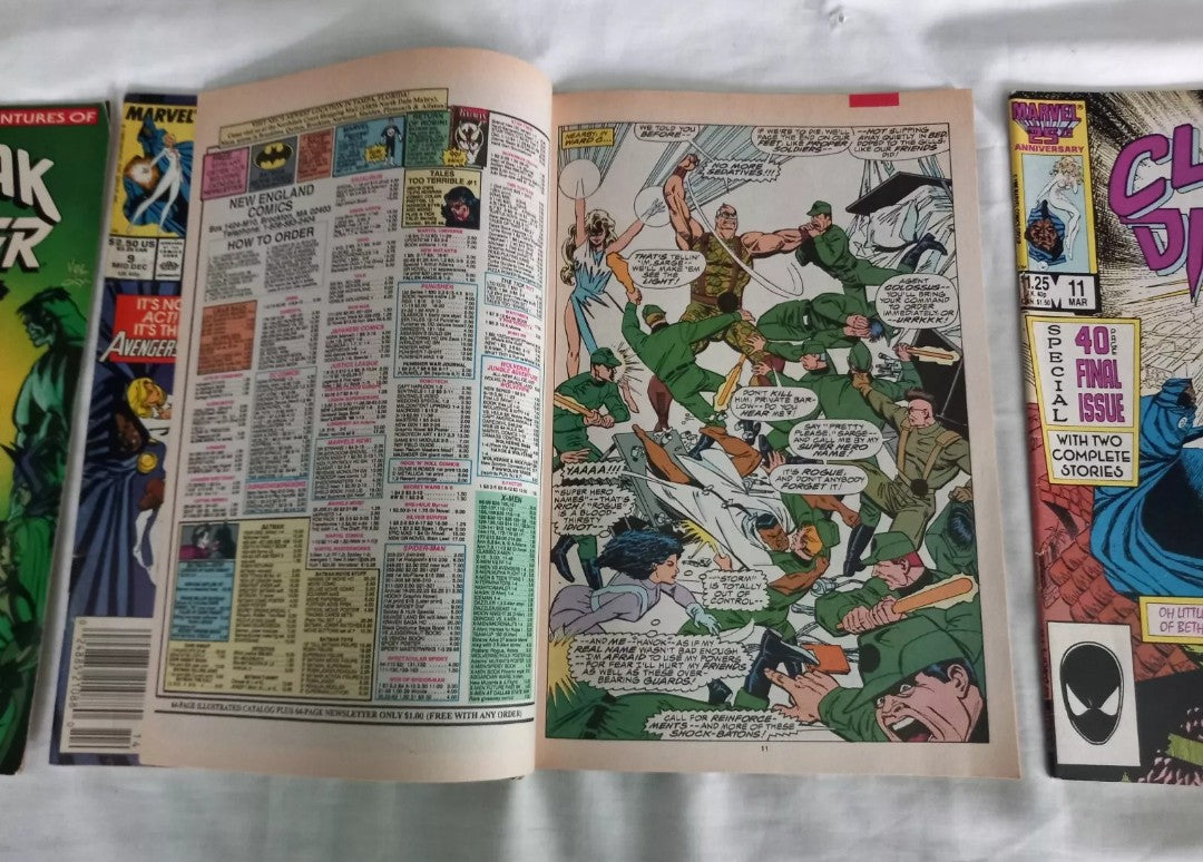 Cloak And Dagger Marvel Comics 1989 #8 9 10 11 comic lot