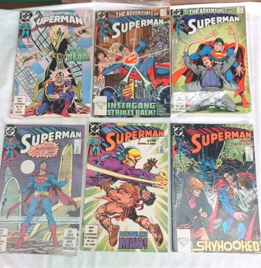 Superman #29 32 34 Adventures Of Superman #452 457 458 DC Comics 1989