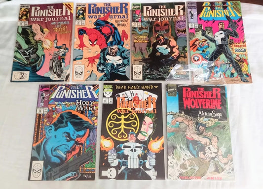The Punisher War Journal Marvel Comics 1989 #12 15 17 29 30 45 African Saga 1988