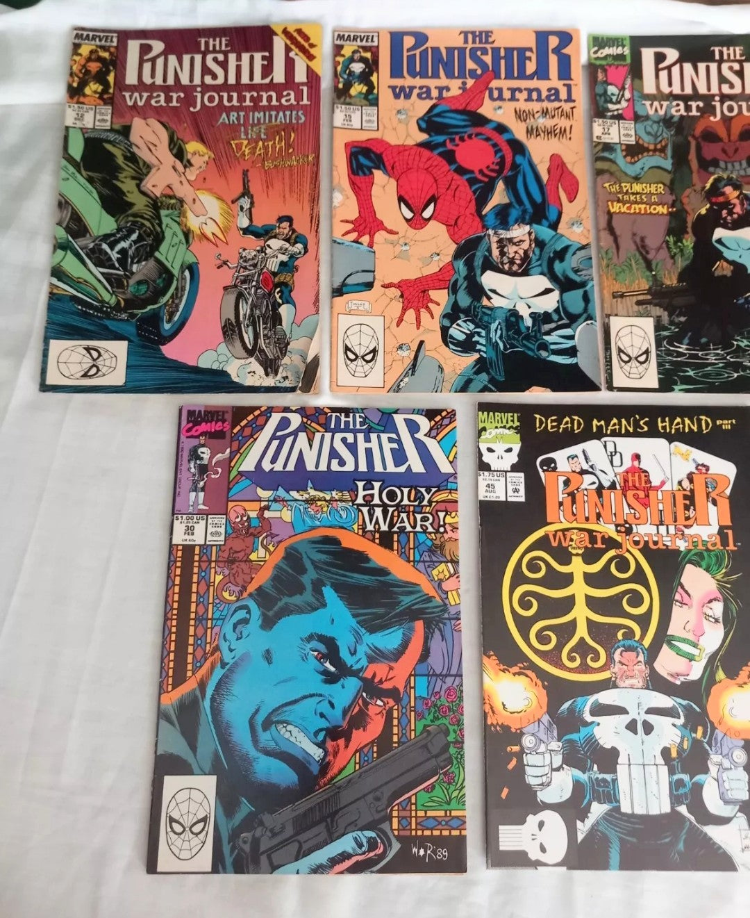 The Punisher War Journal Marvel Comics 1989 #12 15 17 29 30 45 African Saga 1988