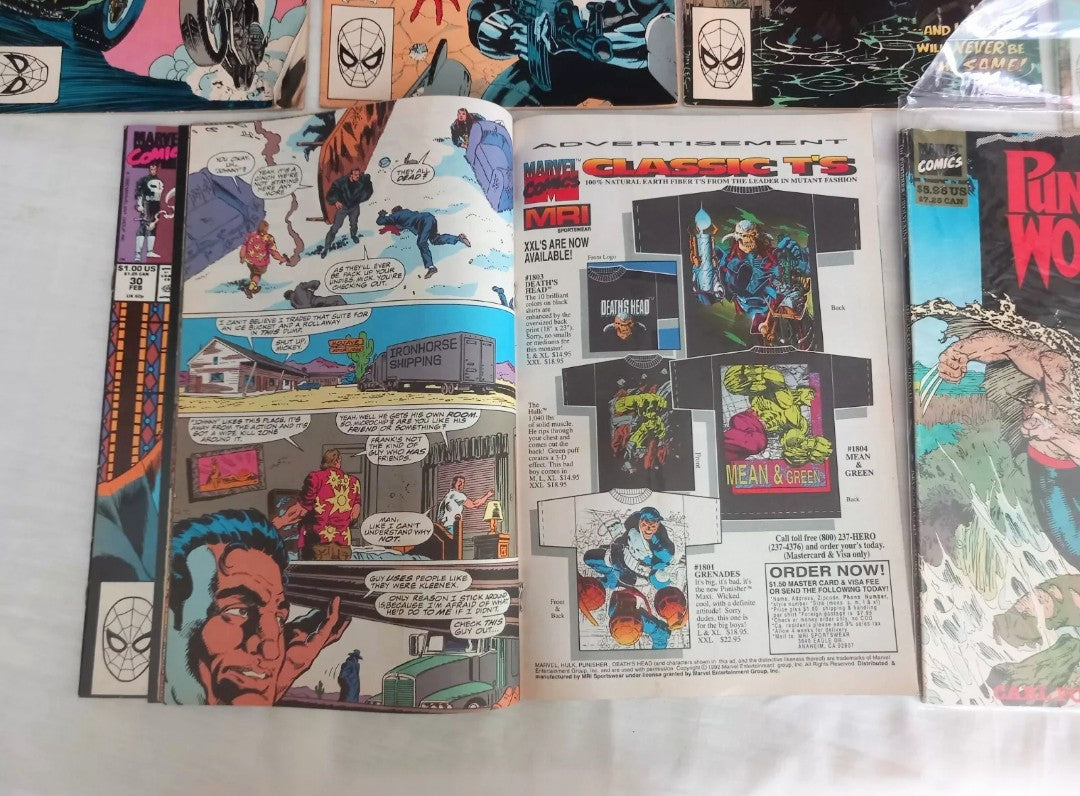 The Punisher War Journal Marvel Comics 1989 #12 15 17 29 30 45 African Saga 1988