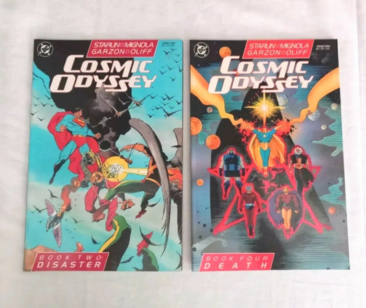Cosmic Odyssey Book Two 2 And Four 4 DC Comics 1988