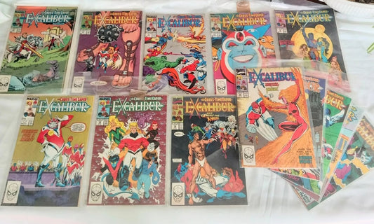Excalibur Marvel Comics 1989 #12-21 23-25 Cross Time Caper 13 Comic Lot