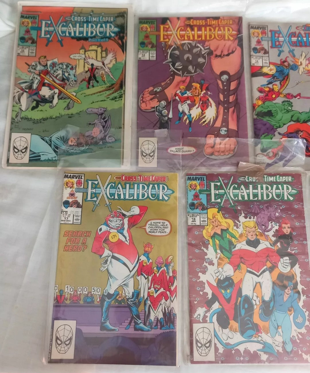 Excalibur Marvel Comics 1989 #12-21 23-25 Cross Time Caper 13 Comic Lot