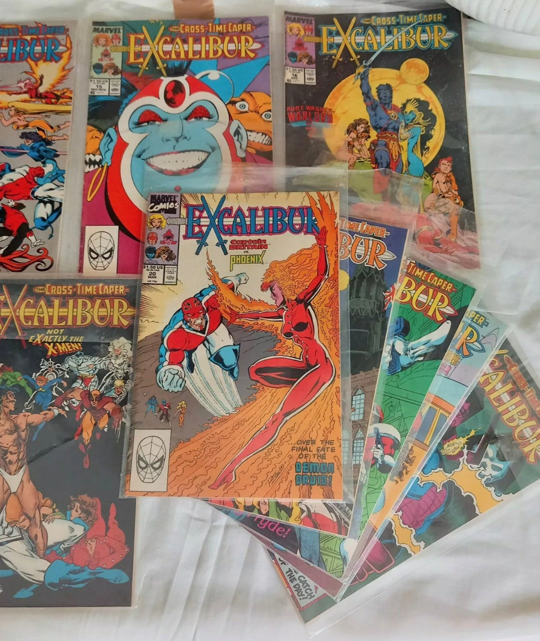 Excalibur Marvel Comics 1989 #12-21 23-25 Cross Time Caper 13 Comic Lot